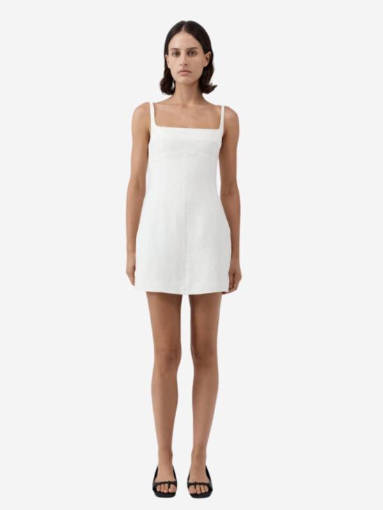  세인트아그니 숏 원피스 세인트 아그니 테일러드 스퀘어넥 미니 드레스 - ST.AGNI