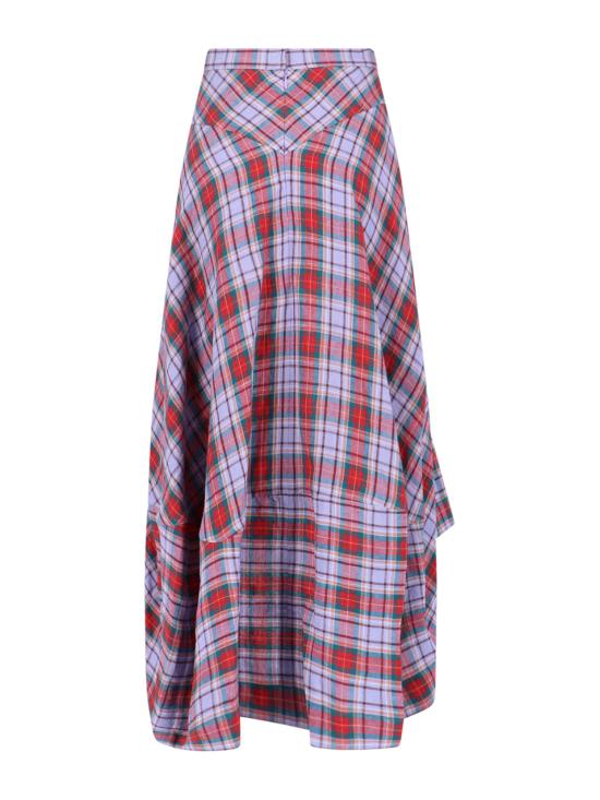 26SS 비비안웨스트우드 미디 스커트 1K01002U W01C6 O102 MultiColour - VIVIENNE WESTWOOD