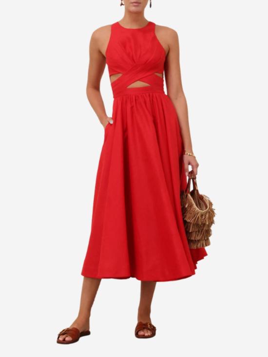  짐머만 미디 원피스 페이션스 미디 드레스 - ZIMMERMANN