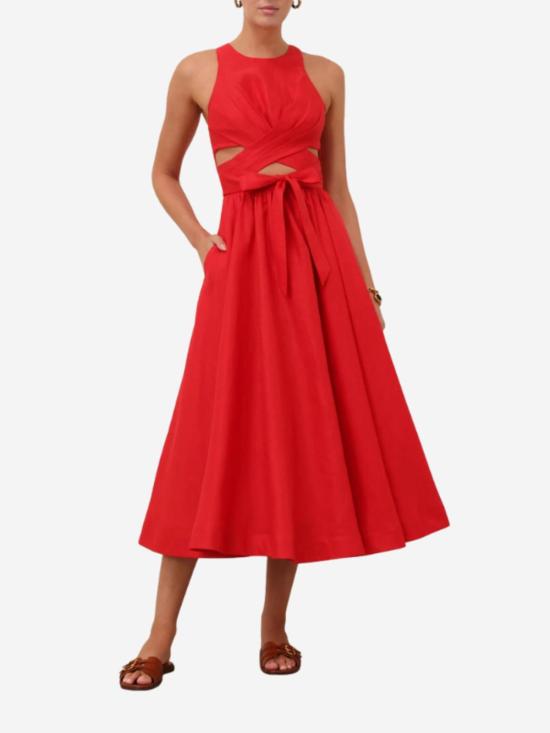  짐머만 미디 원피스 페이션스 미디 드레스 - ZIMMERMANN