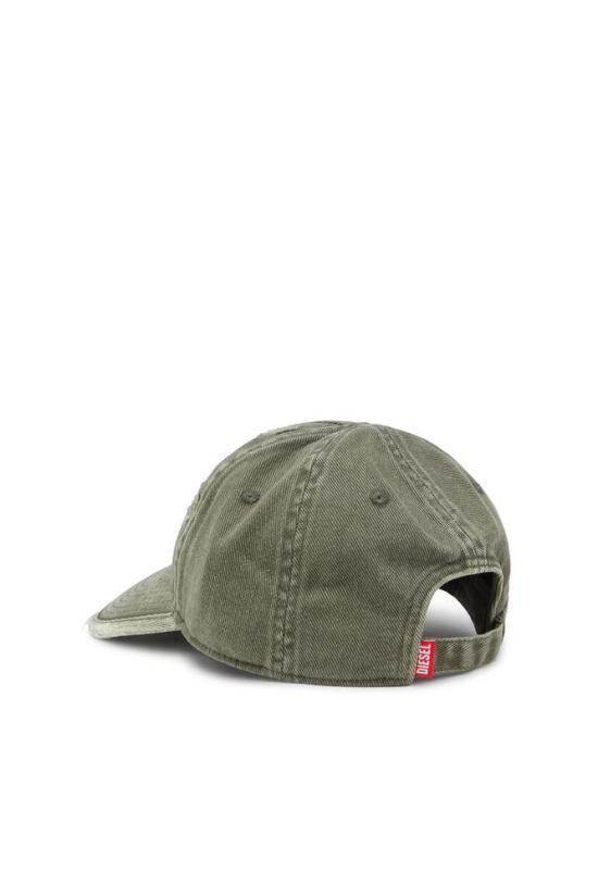 25FW 디젤 C 볼 UTLT 베이스볼 캡 A180360EPBD5AF MILITARY GREEN DOM - DIESEL