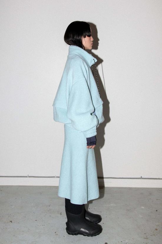  케이코 터틀넥 KK Co 트레일 더블 모크넥 탑 스카이 - KKCO