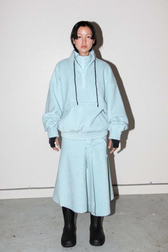  케이코 터틀넥 KK Co 트레일 더블 모크넥 탑 스카이 - KKCO