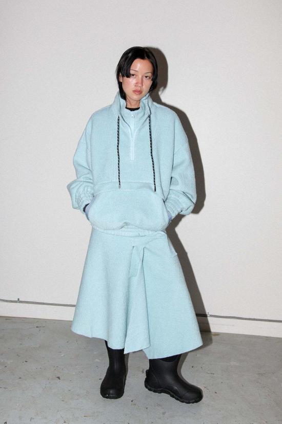  케이코 터틀넥 KK Co 트레일 더블 모크넥 탑 스카이