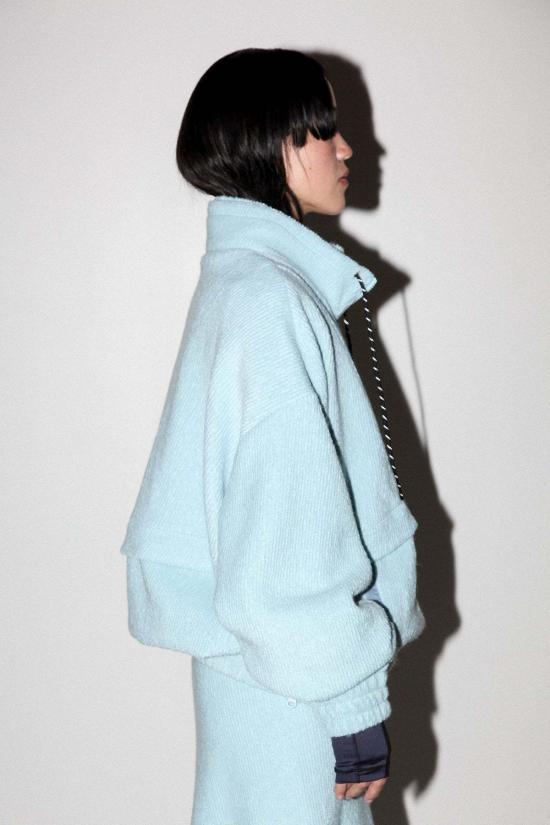  케이코 터틀넥 KK Co 트레일 더블 모크넥 탑 스카이 - KKCO