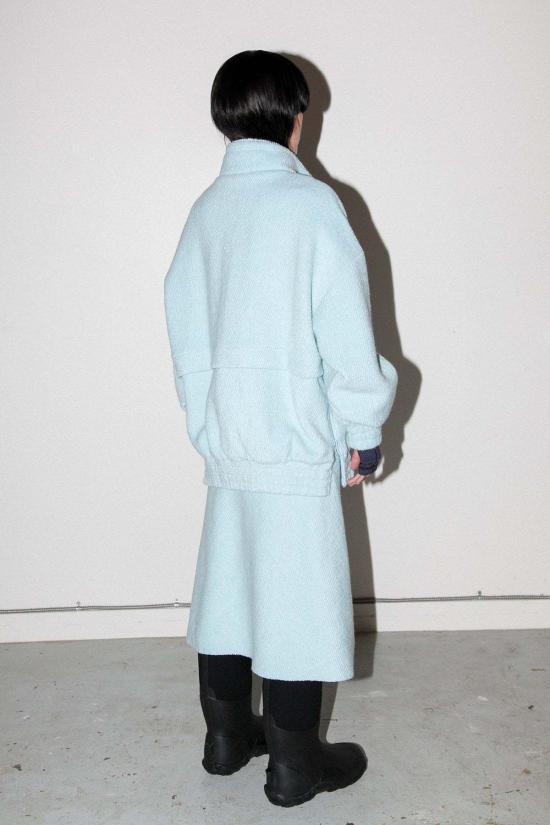  케이코 터틀넥 KK Co 트레일 더블 모크넥 탑 스카이 - KKCO