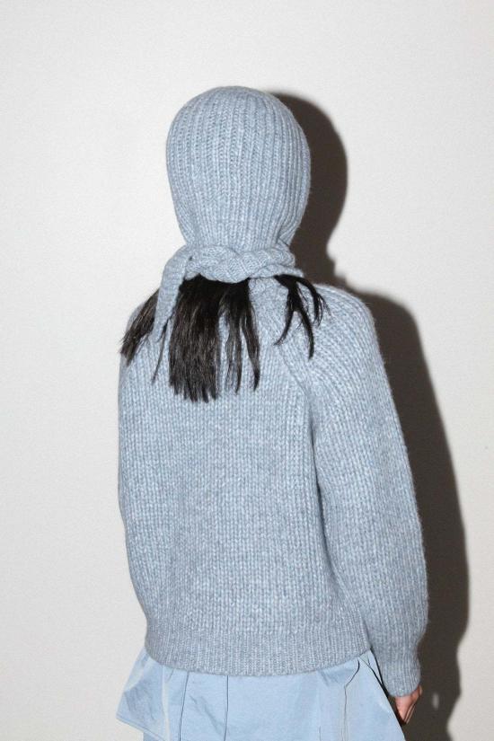  케이코 머플러/스카프 KK Co 폴라 보닛 스카프 마블드 스카이 - KKCO