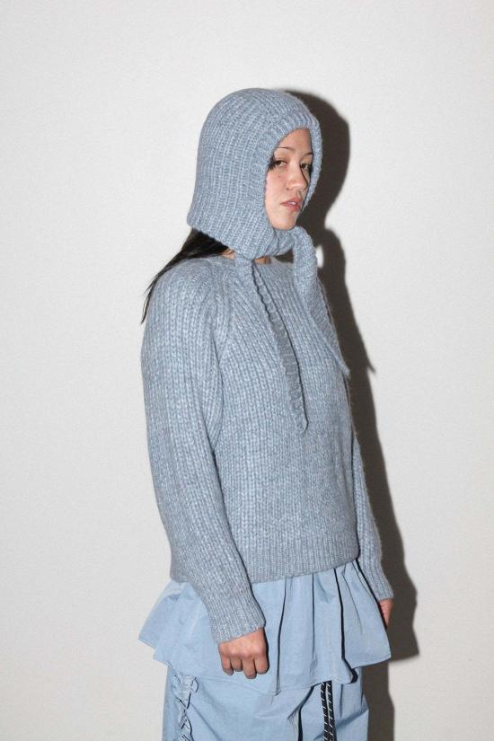  케이코 머플러/스카프 KK Co 폴라 보닛 스카프 마블드 스카이 - KKCO