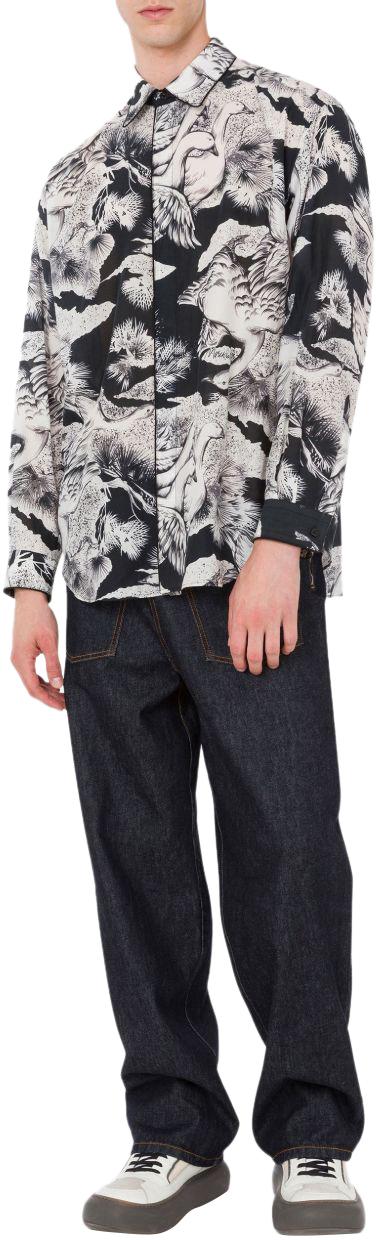 26SS 모스키노 긴팔 셔츠 V020302611555 BLACK - MOSCHINO