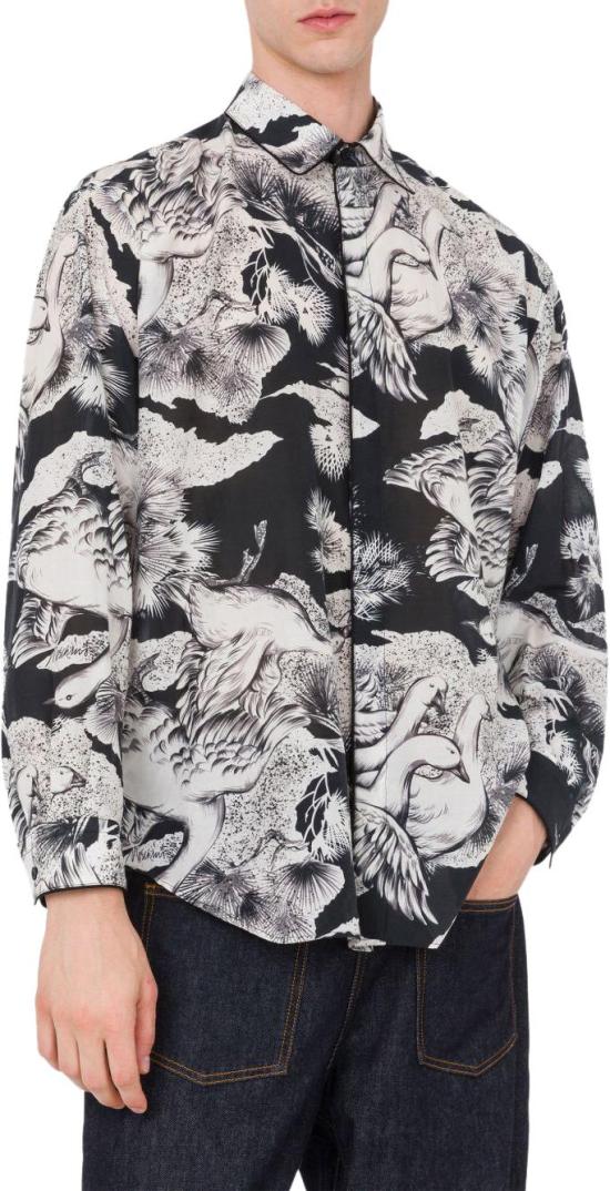 26SS 모스키노 긴팔 셔츠 V020302611555 BLACK - MOSCHINO