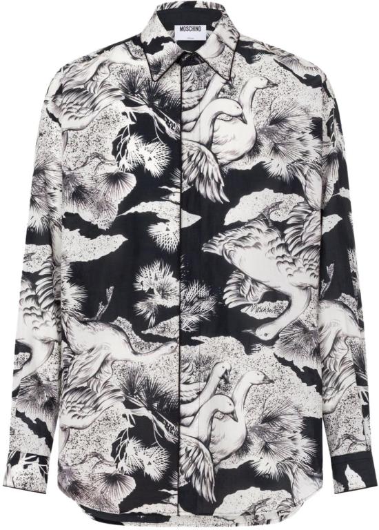 26SS 모스키노 긴팔 셔츠 V020302611555 BLACK