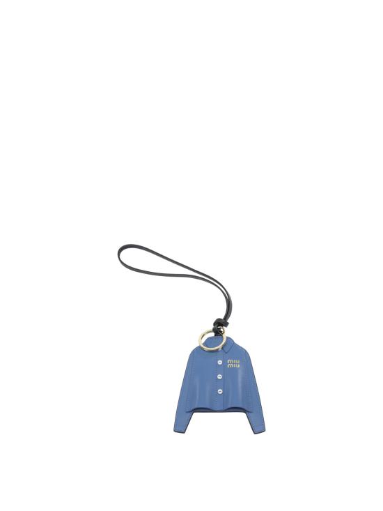 26SS 미우미우 레더 키체인 트릭 5TL5292CUIF0237 Blue