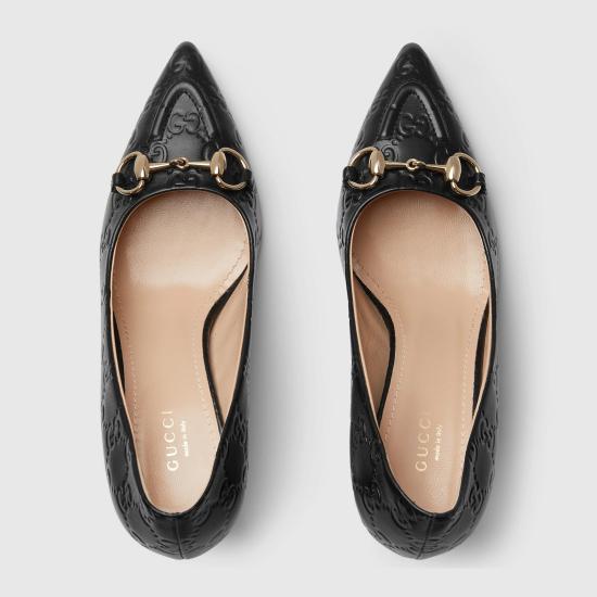 26SS 구찌 홀스빗 펌프스 853318AAD4U1000 Black - GUCCI