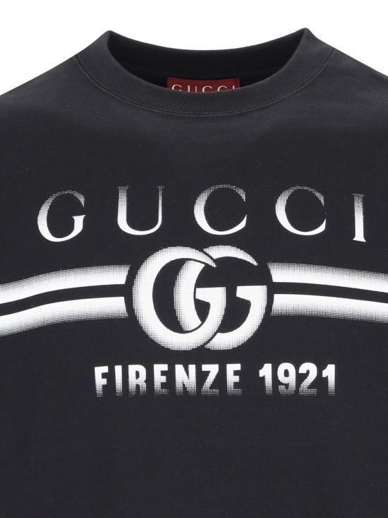 25FW 구찌 코튼 저지 스웨트셔츠 784413 XJGKQ 1152 Black - GUCCI