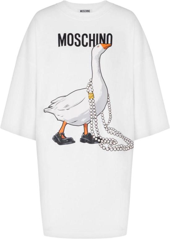 26SS 모스키노 숏 원피스 V044005421001 WHITE