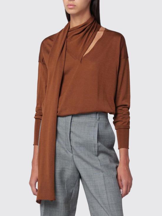 25FW 로베르토 콜리나 스웨터 253F03002 07 Brown