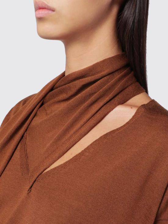 25FW 로베르토 콜리나 스웨터 253F03002 07 Brown - ROBERTO COLLINA