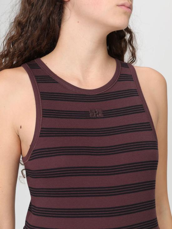 26SS 가니 민소매 티셔츠 A1050049 00B Brown - GANNI