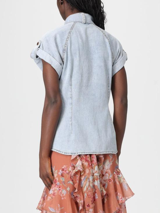 26SS 짐머만 블라우스 7247TC26R CSW Blue - ZIMMERMANN