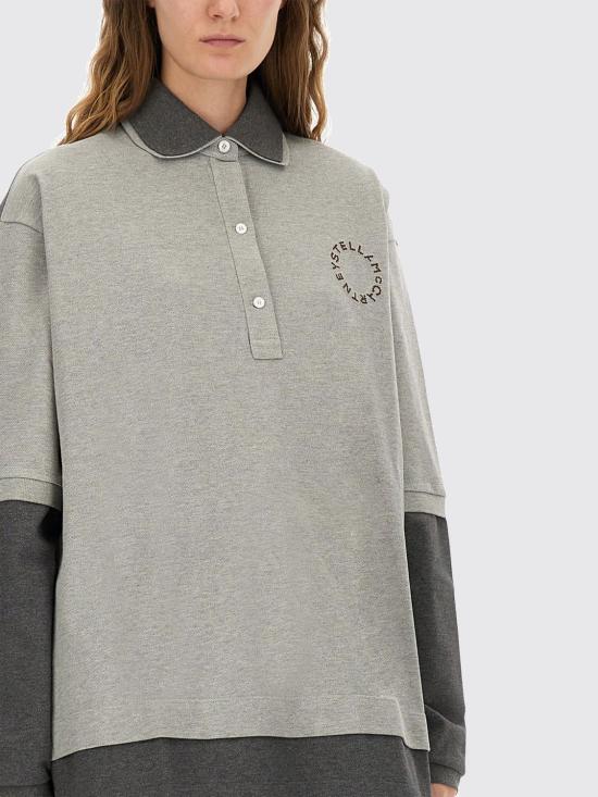 25FW 스텔라 맥카트니 폴로 티셔츠 6J04263SQA12 8491 Grey - STELLA MCCARTNEY