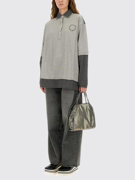 25FW 스텔라 맥카트니 폴로 티셔츠 6J04263SQA12 8491 Grey - STELLA MCCARTNEY