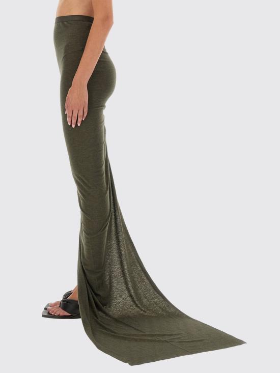 25FW 릭 오웬스 롱 스커트 RP02E4359JR 25 Green - RICK OWENS