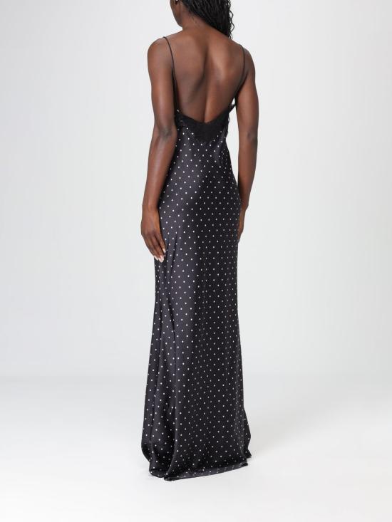 26SS 셀프 포트레이트 롱 원피스 RS26176XAB BLACKANDWHITE Black - SELF PORTRAIT