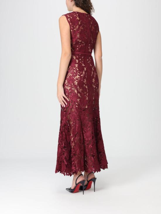 26SS 셀프 포트레이트 롱 원피스 RS26167MABU Burgundy - SELF PORTRAIT