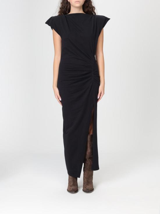 26SS 이자벨마랑에뚜왈 롱 원피스 RO0307FAA1N41I 01BK Black