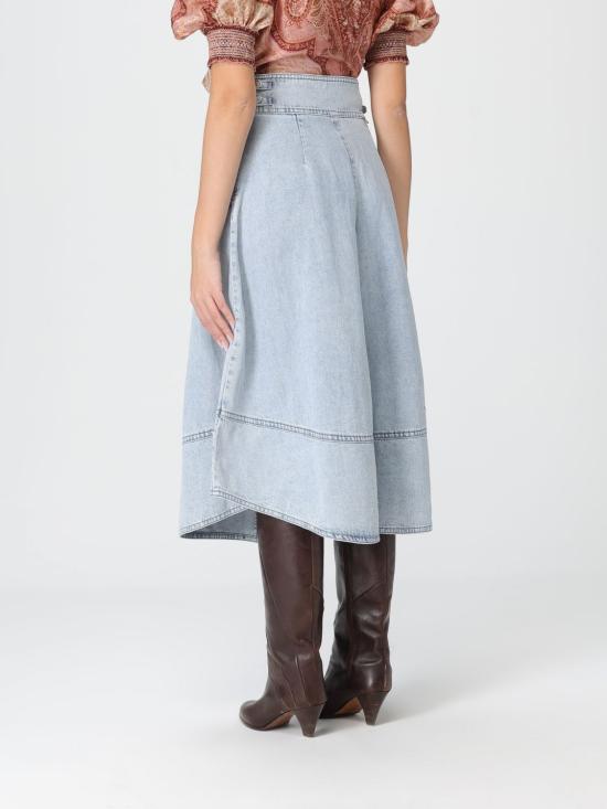 26SS 짐머만 롱 스커트 6382SC26R CSW Blue - ZIMMERMANN