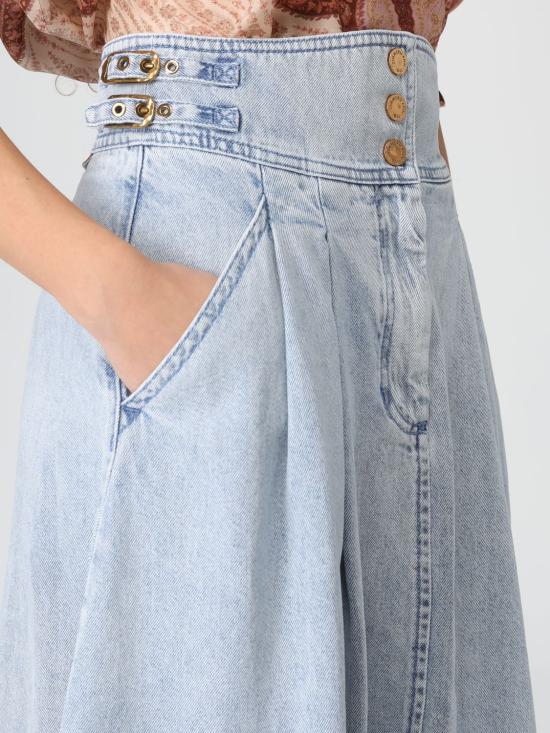 26SS 짐머만 롱 스커트 6382SC26R CSW Blue - ZIMMERMANN