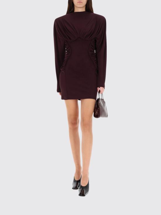 25FW 스텔라 맥카트니 롱 원피스 6A0613GU3012 105 Brown - STELLA MCCARTNEY