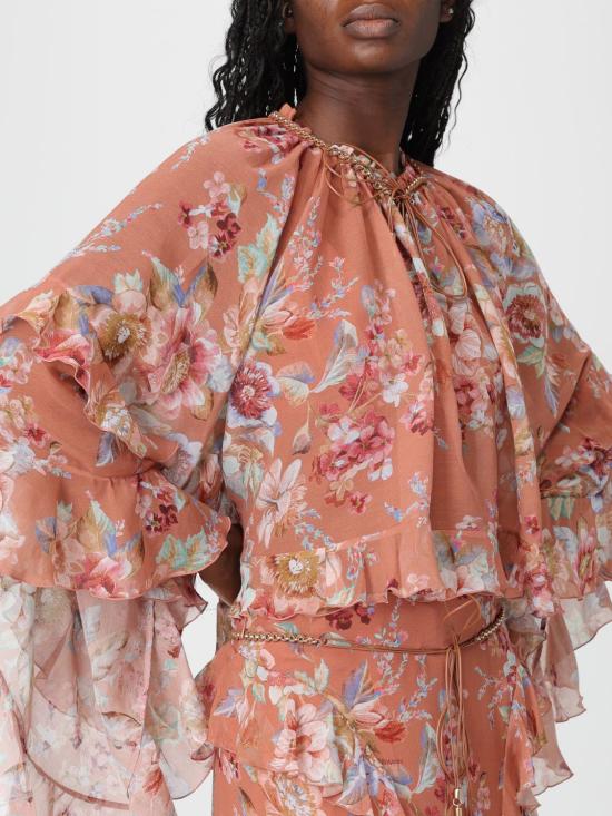 26SS 짐머만 블라우스 5689TRS261 CNFL Pink - ZIMMERMANN