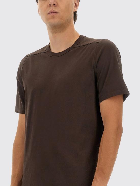 25FW 릭 오웬스 반팔 티셔츠 RU02E1264JA 78 Brown - RICK OWENS