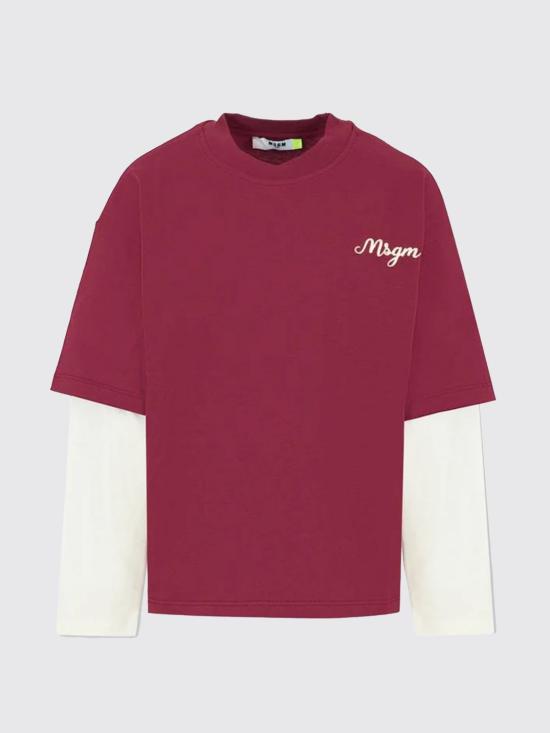 25FW [키즈] 엠에스지엠 티셔츠 F5MSJBTH257 MS034 Red