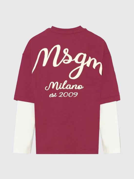 25FW [키즈] 엠에스지엠 티셔츠 F5MSJBTH257 MS034 Red - MSGM