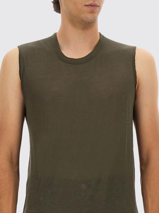 25FW 릭 오웬스 반팔 티셔츠 RU02E1151UC 25 Green - RICK OWENS