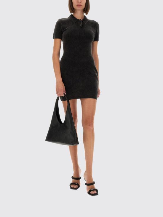 25FW 알렉산더 왕 롱 원피스 1KC3256066 011 Charcoal - ALEXANDER WANG