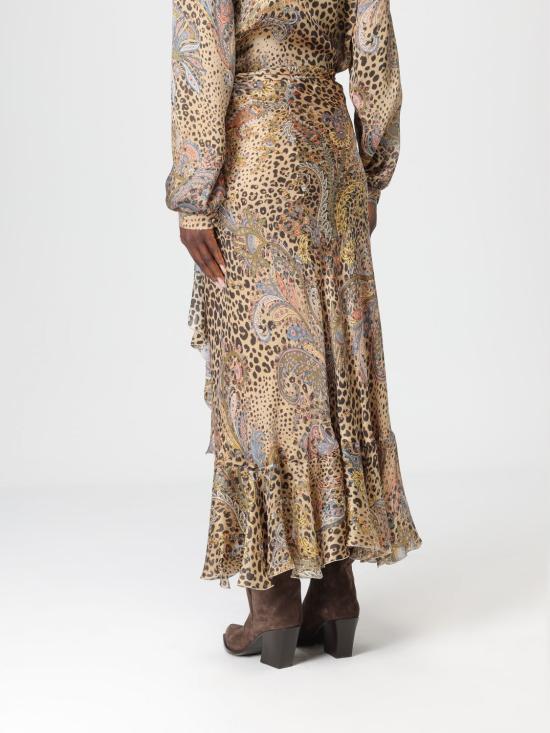 26SS 에트로 롱 스커트 WRFA017699SA1N9 X0826 Brown - ETRO