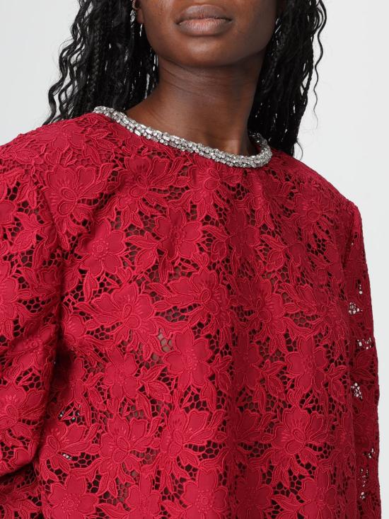 26SS 셀프 포트레이트 블라우스 RS26171TBU BURGUNDY Red - SELF PORTRAIT