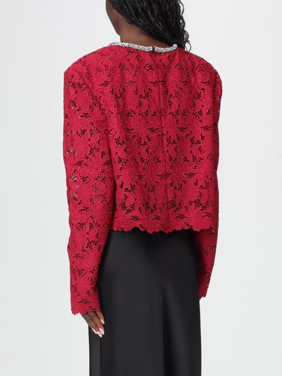 26SS 셀프 포트레이트 블라우스 RS26171TBU BURGUNDY Red - SELF PORTRAIT