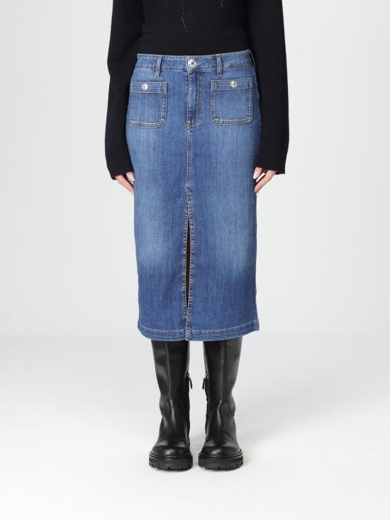 26SS 리우조 데님 스커트 UA6259D0275 78988 Blue