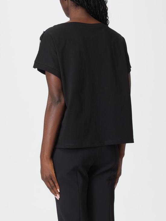 26SS 리우조 반팔 티셔츠 WA6437J6308 P9553 Black - LIU JO