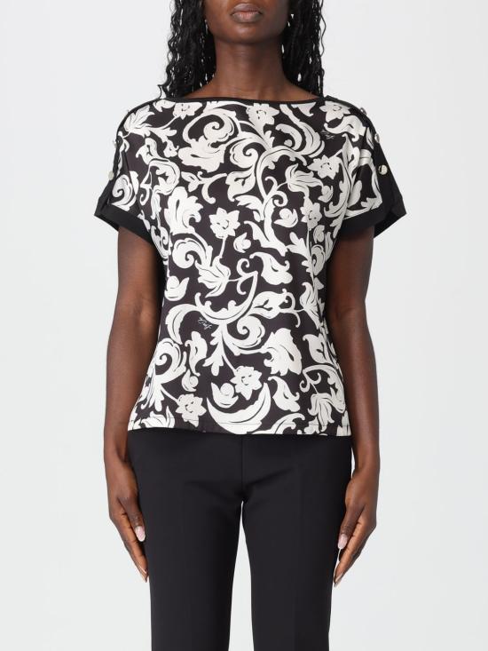 26SS 리우조 반팔 티셔츠 WA6437J6308 P9553 Black