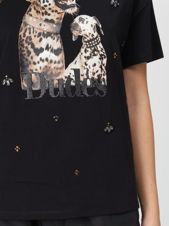 26SS 리우조 반팔 티셔츠 WA6331JS904 P9327 Black - LIU JO