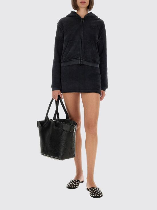 25FW 알렉산더 왕 후드 티셔츠 4CC3252647 011 Black - ALEXANDER WANG