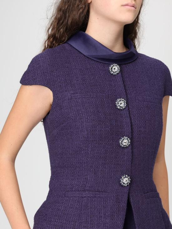 26SS 셀프 포트레이트 롱 원피스 RS26161MN NAVY Blue - SELF PORTRAIT