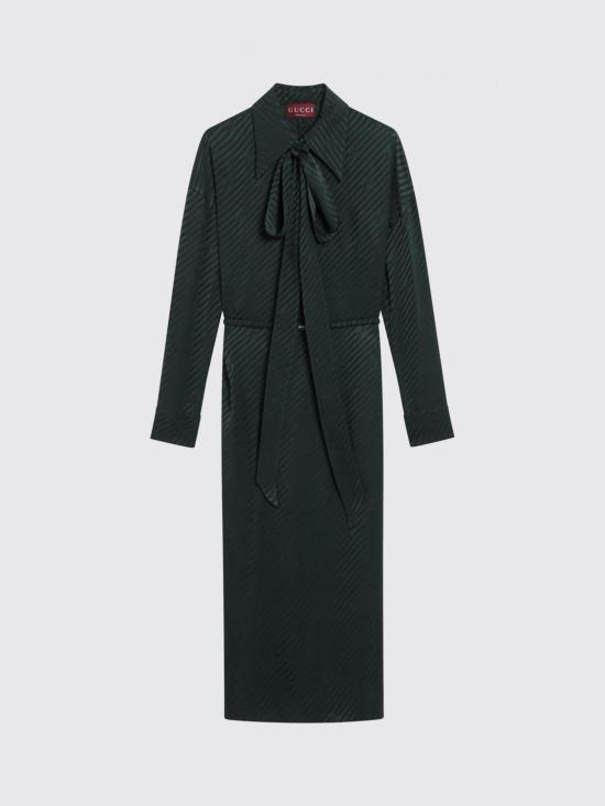 25FW 구찌 롱 원피스 847325ZAM5B 3514 Green