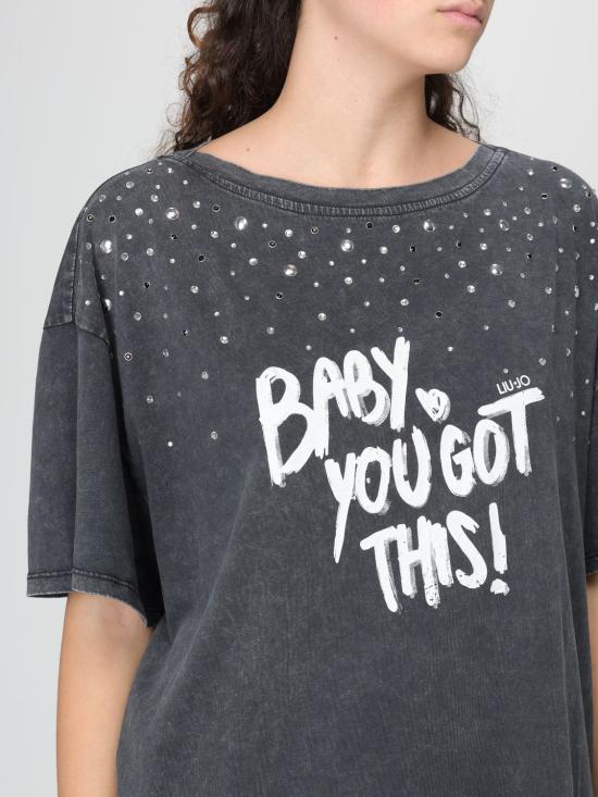 26SS 리우조 반팔 티셔츠 WA6131J3868 P9262 Grey - LIU JO