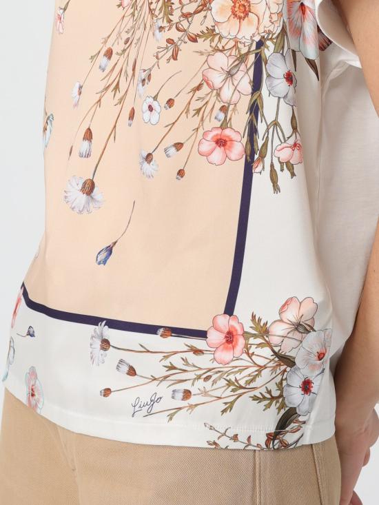 26SS 리우조 반팔 티셔츠 WA6437J6308 P9373 White - LIU JO